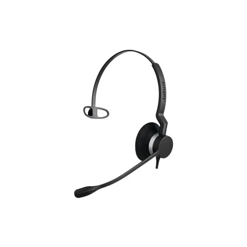 Jabra BIZ 2300 Mono NC Over-the-Head Headset - BIZ 2300 - Black, Wired, Monaural, 150-4500 Hz, PeakStop