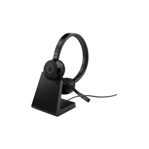 Jabra Evolve 65 TE UC Stereo with Docking Station - Link390a - Wireless 2.4 GHz, USB-A/USB-C, Multi-platform
