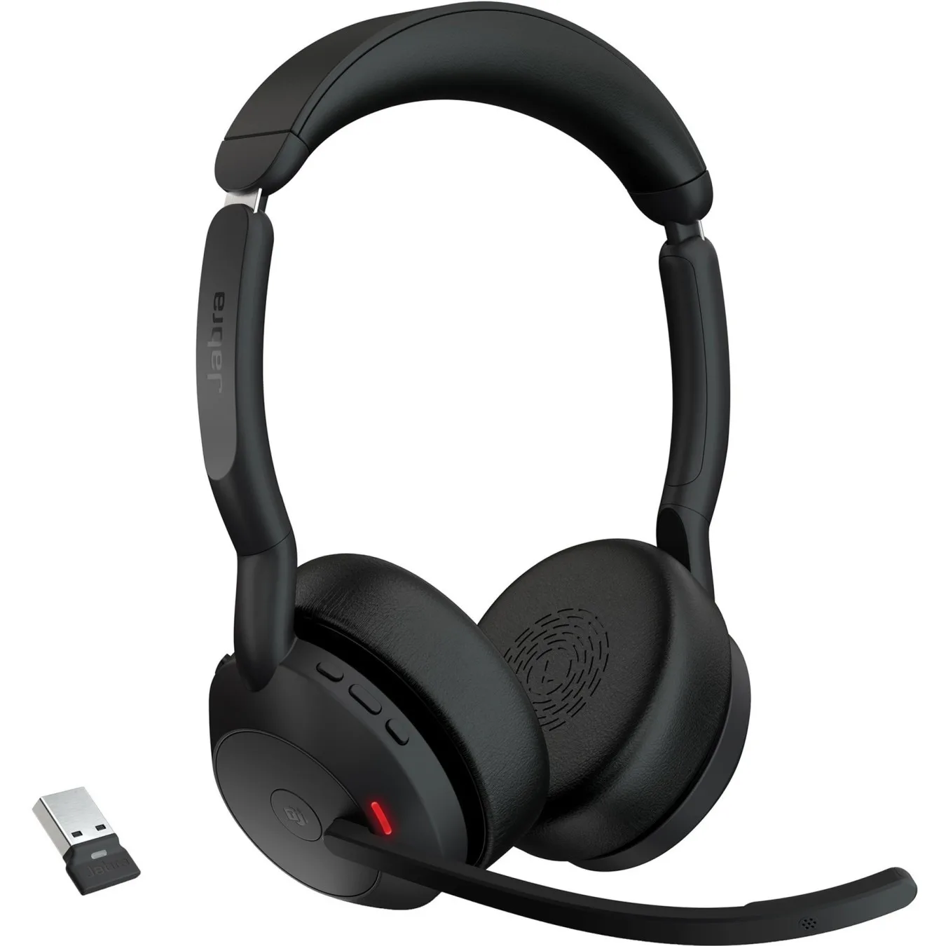 Jabra Evolve2 55 MS Stereo USB-A Headset with Charging Stand