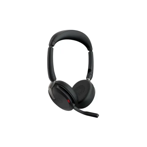 Jabra Evolve2 65 Flex Link380c UC Stereo with Charging Stand - Link380c - Black, USB-C & BT5.2, Stereo, Over-ear