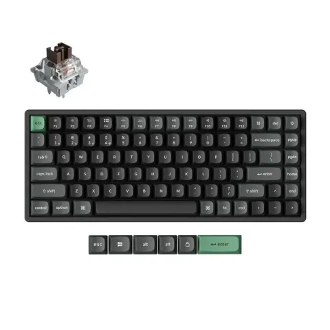 Keychron K2 Ultra (K2U-J3) ZMK Wireless 8K Mechanical Keyboard Brown Switch (Hot-Swap) 75% Us Layout