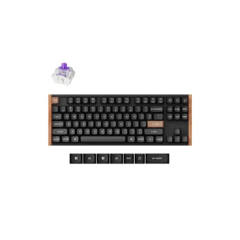 Keychron K8 HE K8H-F1 Special Wood Edition Wireless Magnetic Hall Effect RGB Keyboard 80% US