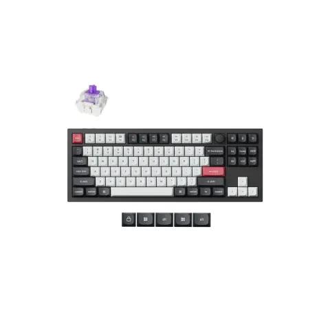 Keychron Q3 HE Q3H-M1 Wireless Hall Effect Keyboard Purple 80% US