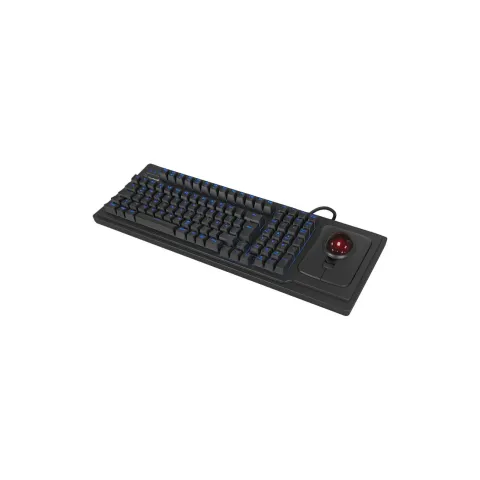 KeySonic KSK-8202ELU-T Full-Size Tastatur mit Trackball