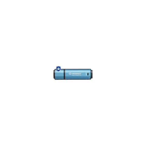 Kingston IronKey Vault Privacy 50 - 64GB AES-256 Encrypted USB-A 3.2 Gen1 - Black/Blue, FIPS 197, IPX8