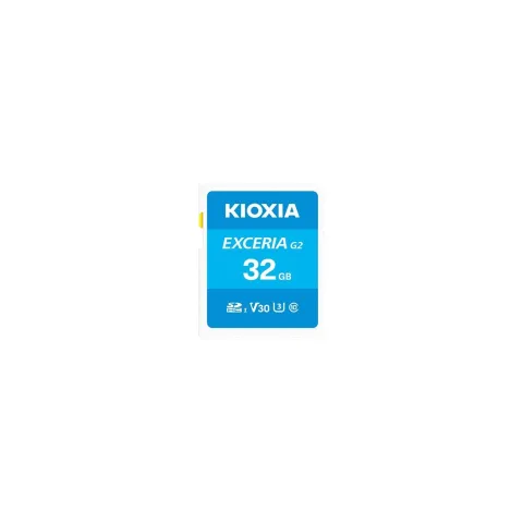 Kioxia EXCERIA G2 MicroSDHC 32GB - Blue, UHS-I U3/V30, Class 10, 100MB/s R / 50MB/s W