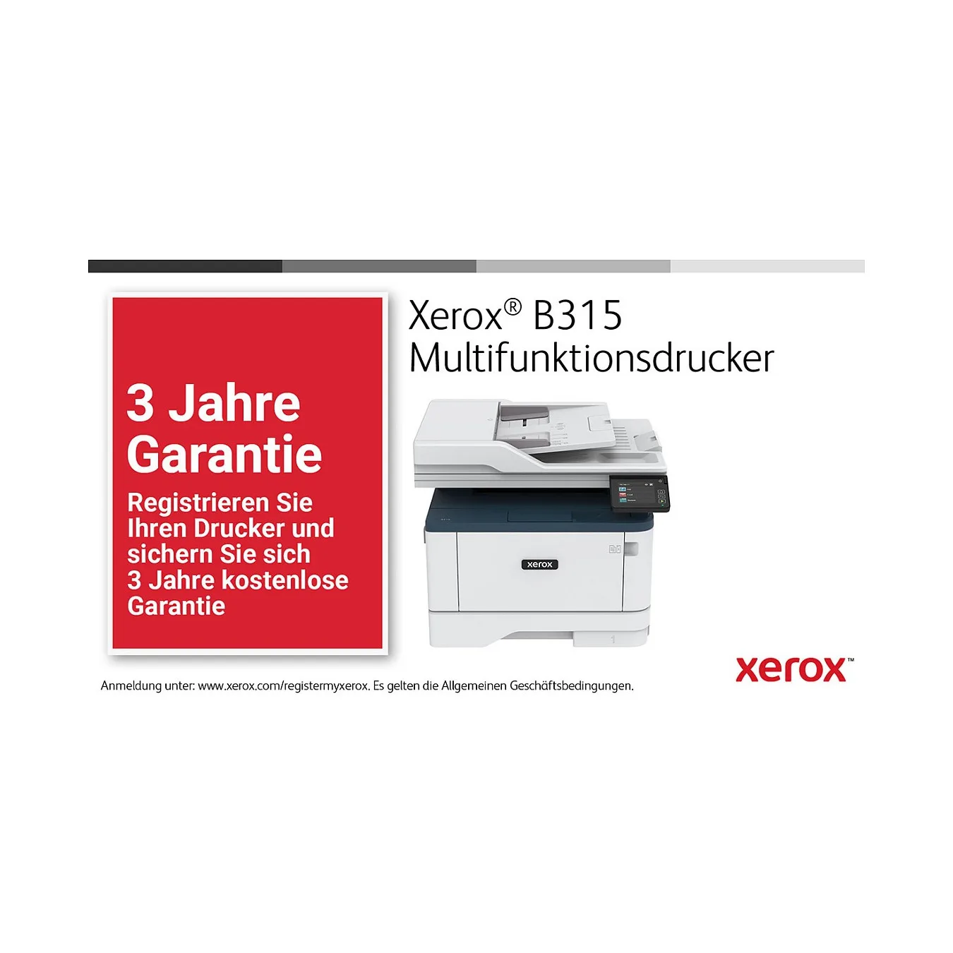 L Xerox B315 4in1 A4 LAN WiFi ADF Duplex Laserdrucker monochrome