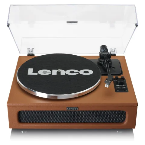 Lenco LS-430 Plattenspieler 4x Lautsprechern BT braun