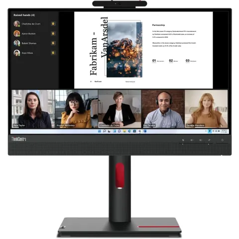 Lenovo ThinkCentre TiO 22 Gen5 FHD IPS DP CAM SPK HUB Touch - TiO 22 Gen5 - FHD IPS, DP, Camera, Speakers, Hub, Touch