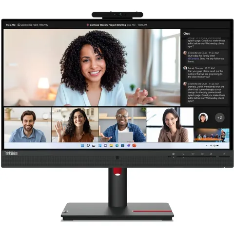 Lenovo ThinkVision T24mv-30 23.8" IPS FHD 75Hz 4ms Webcam Monitor - 63D7UAT3UK