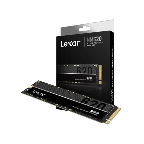 Lexar NM620 512GB M.2 2280 NVMe SSD - PCIe 3.0 x4, 3300 MB/s, 3D TLC - LNM620X512G-RNNNG