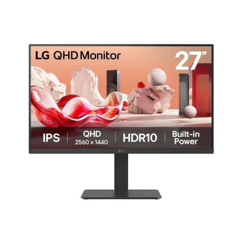 LG 27BA54QB-B - 27-inch QHD IPS Pivot HDR10 Monitor