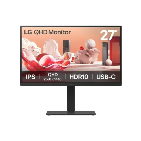 LG 27BA75QB-B - 27-inch QHD IPS HDR10, DP HDMI, 16:9