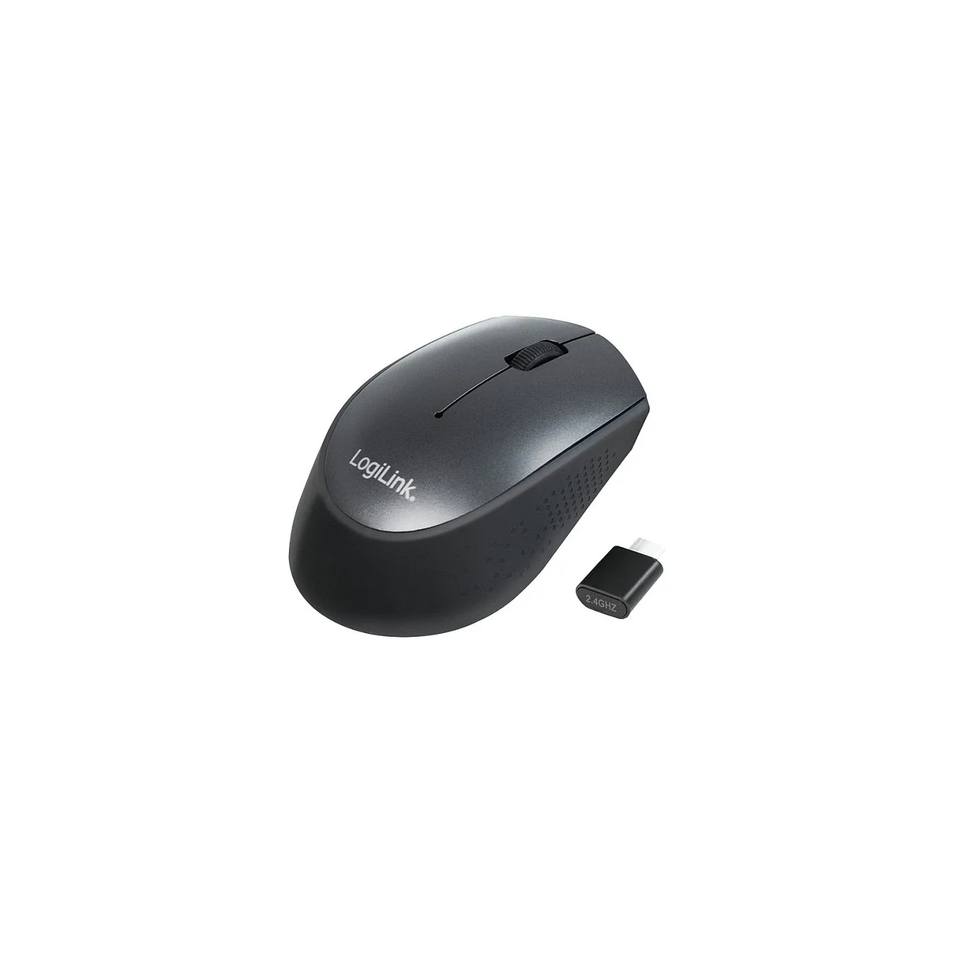 LogiLink Maus - optisch - 3 Tasten - kabellos - 2.4 GHz - kabelloser Empfänger