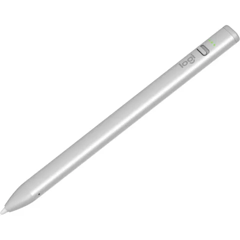 Logitech Crayon 914-000070 Digital Pencil for iPad Silver/White Tip 80mAh 7h