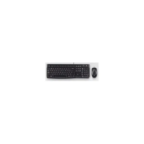 Logitech DESKTOP MK120 PORTUGUESE LAYOU - MK120 - Black, Portuguese QWERTY, Wired USB, Mouse included