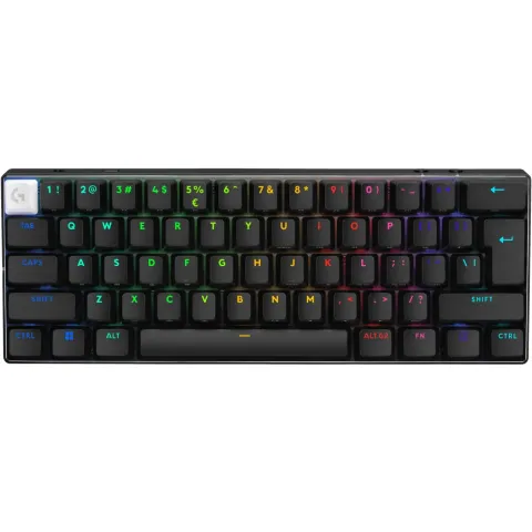 Logitech G PRO X 60 TKL LIGHTSPEED - 60% Compact Gaming Keyboard, GX Brown Switches, Per-Key RGB, Black