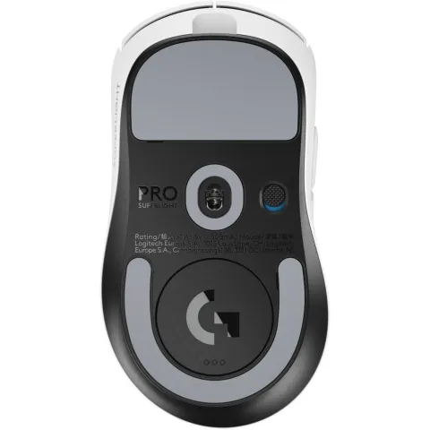 Logitech G PRO X SUPERLIGHT 2 DEX - G PRO X SUPERLIGHT 2 DEX - Ergonomic, Right-Handed, Optical, 5 Buttons, Wireless, White
