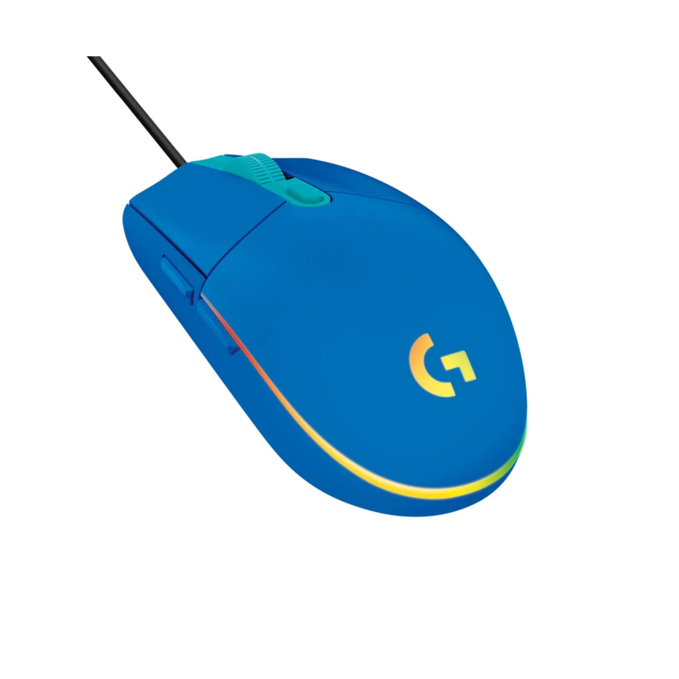 Logitech G203 Gaming Mouse - 910-005798 - Wired Blue, 8000 DPI, RGB, 6 Programmable Buttons