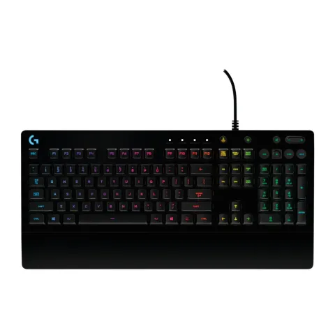 Logitech G213 Gaming Keyboard - 920-008087 - Wired USB RGB, German QWERTZ, Black, Full-size