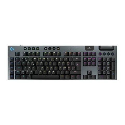 Logitech G915 X LIGHTSPEED Wireless Gaming Keyboard - Low-Profile GL Tactile, Swiss QWERTZ, Per-Key RGB, Black