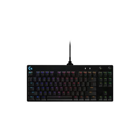 Logitech Gaming Pro USB Qwertz GX Blue mechanical kabelgebunden black - Black, GX Blue mechanical, Wired USB