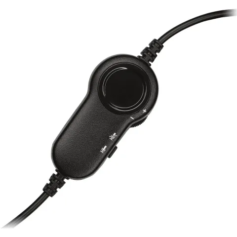 Logitech H151 Stereo On-Ear Headset - Wired 3.5mm Black Boom Mic Inline Controls