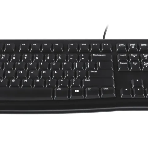 Logitech K120 Keyboard - 920-002479 - Wired USB Full-Size Black, US International