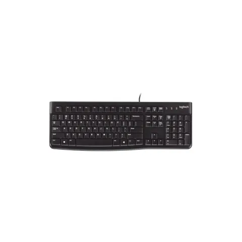 Logitech K120 - Wired USB Full-Size Keyboard - Spanish (ES) Layout, Black