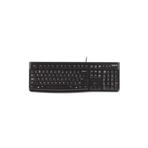 Logitech K120 Keyboard Greek QWERTY Full-Size black