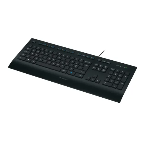 Logitech K280e Wired USB Keyboard - 920-008669 - Full-Size QWERTZ German, Black