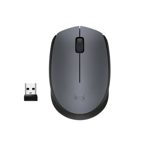 Logitech M170 Wireless Mouse - 910-004642 - Grey 2.4GHz 1000 DPI Ambidextrous
