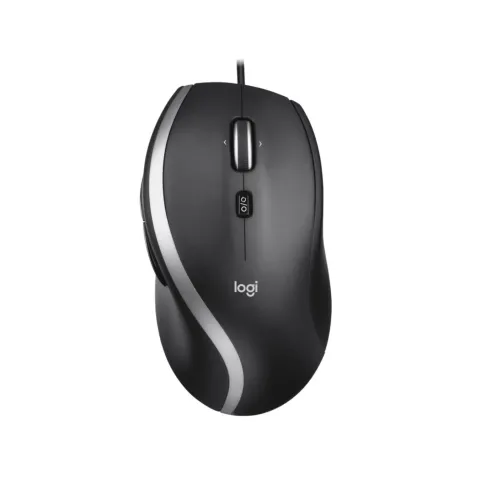 Logitech M500s Advanced Corded Mouse - 910-005784 - Black, Wired USB, 4000 DPI, 7 Buttons, Right-Hand Ergonomic