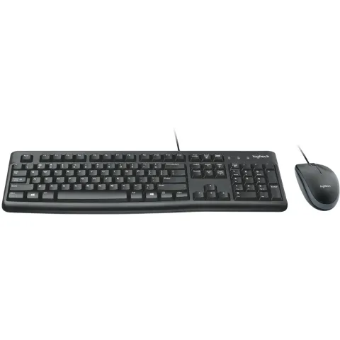 Logitech MK120 Corded Desktop QWERTY US - MK120 - US layout, Wired USB