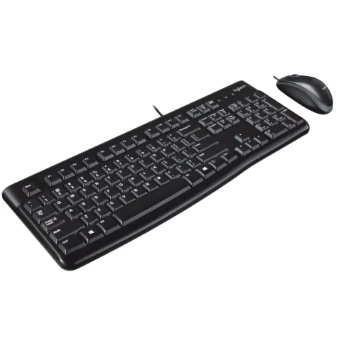 Logitech MK120 Wired Keyboard & Mouse Combo - 920-002562 - Black
