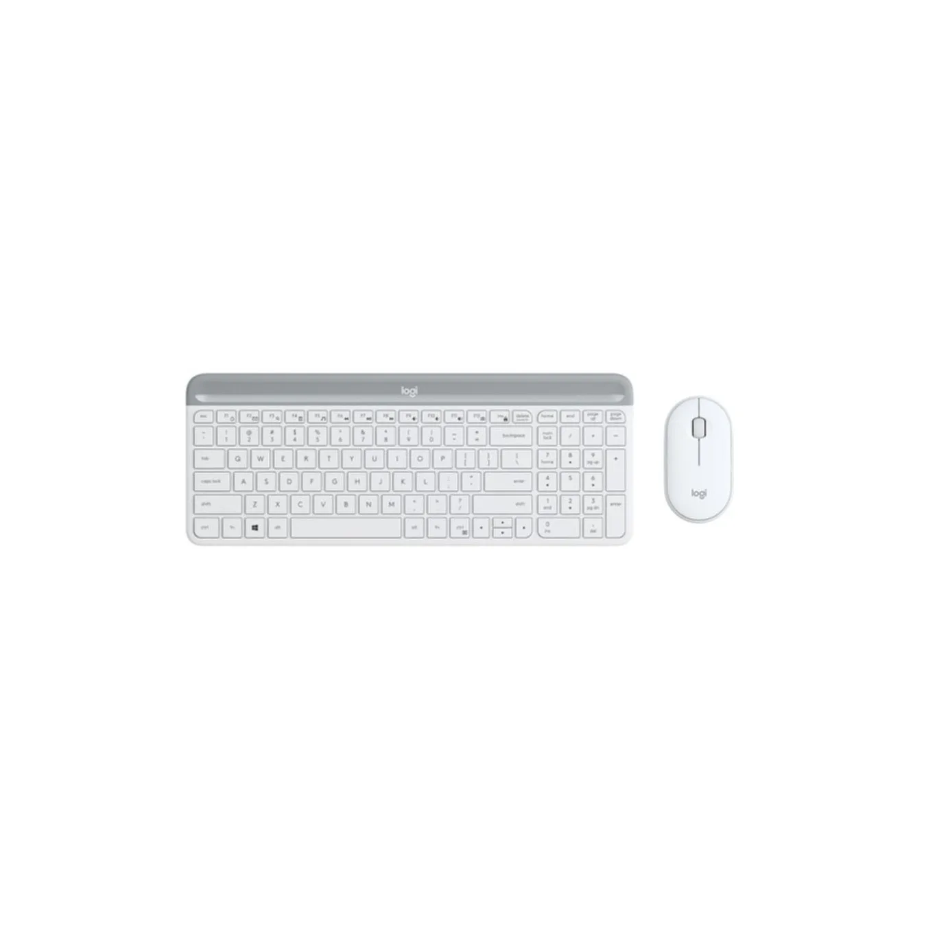 Logitech MK470 Wireless Slim Keyboard & Mouse Combo - 920-009189 - White, German QWERTZ, 2.4 GHz