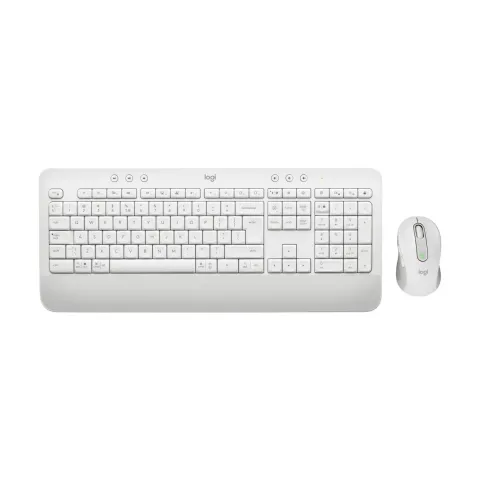 Logitech MK650 Wireless Keyboard & Mouse Combo - 920-011022 - White, German QWERTZ, Bluetooth 5.1, Full-size