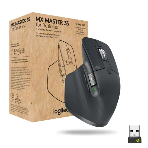 Logitech MX Master 3S 910-006582 Graphite Wireless Mouse 8000 DPI Ergonomic