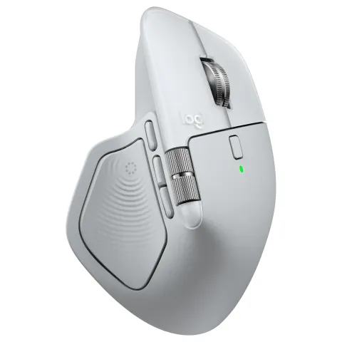 Logitech MX Master 4 for Mac Wireless Bluetooth Mouse - 8000 DPI - Silver/White