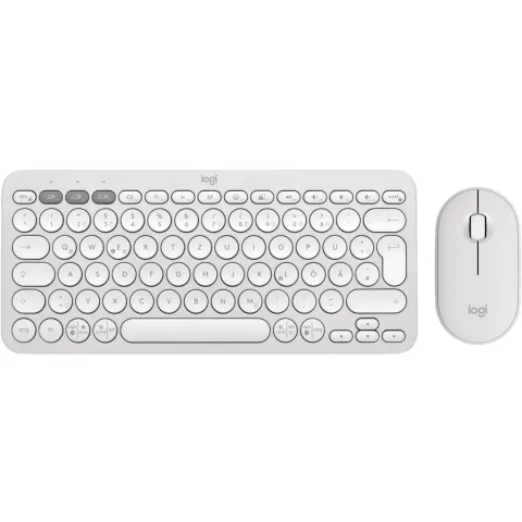 Logitech Pebble 2 Combo Set - 920-012204 - White Wireless German Layout