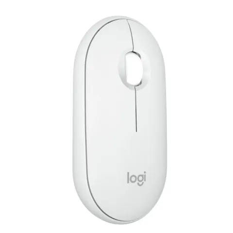 Logitech Pebble 2 M350s - 910-007013 - Wireless Bluetooth & 2.4GHz RF, Ambidextrous Silent Mouse, White, 4000 DPI
