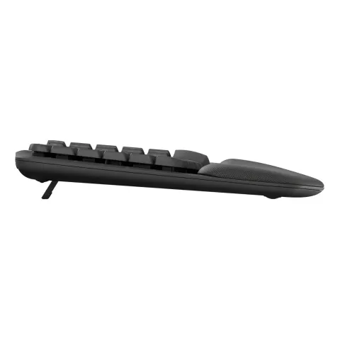 Logitech WAVE KEYS FOR BUSINESS GRAPHITE - Graphite, 100% full-size