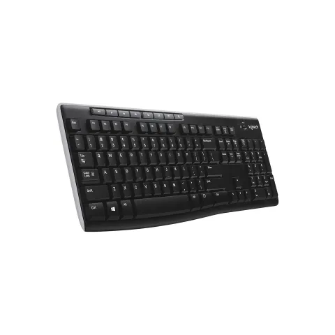 Logitech Wireless Keyboard K270. Schwarz. Kabellos via USB-Empfänger. Schweiz