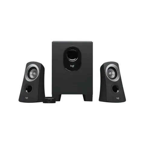 Logitech Z313 2.1 Speaker System - 980-000413 - Black, 25W RMS, Wired Control Pod