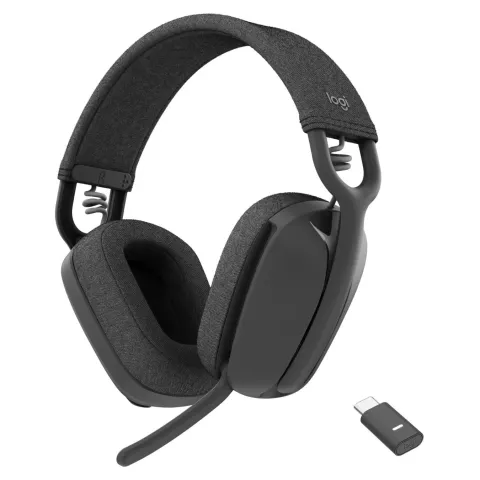 Logitech Zone Vibe Wireless UC Headset - A00167 A00172 - Graphite, USB-C, 2.4 GHz