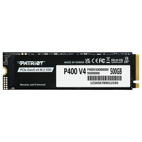 M.2 500GB Patriot P400 PCIe 4.0 5000 3000 Heatsink