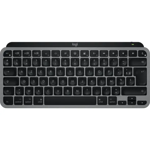 MX Keys Mini for Mac Wireless Keyboard - MX Keys Mini - AZERTY, Scissor switch, LED Backlight White, Black/Grey, Bluetooth