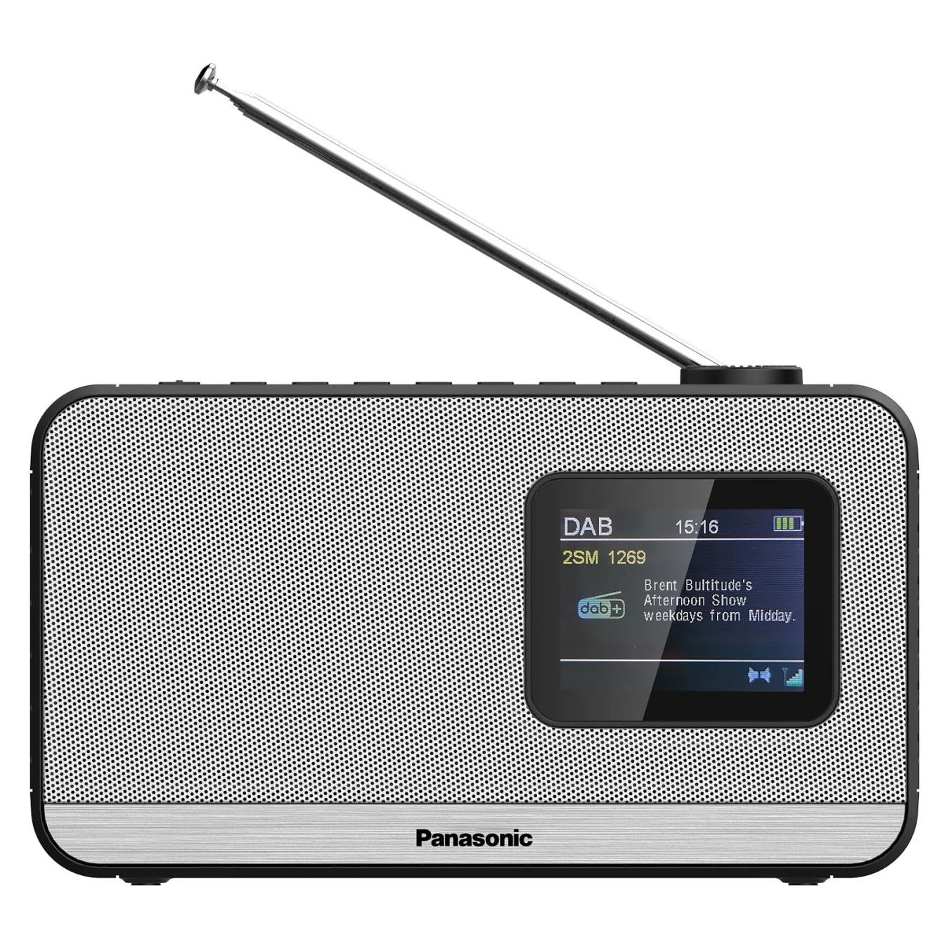 Panasonic RF-D15EG Tragbares DAB-Radio 3 Watt silver