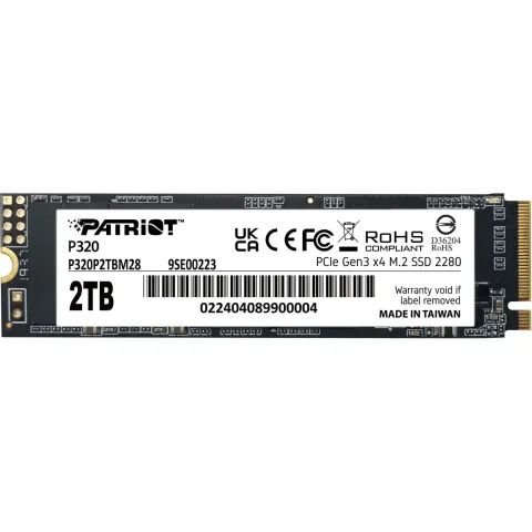 Patriot M.2 2TB - P320 - PCIe 3.0 NVMe 3000 2200 PE999