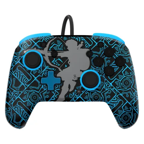 PDP Rematch GLOW Sheikah Shoot kabelgebundener Controller für die Nintendo Switch